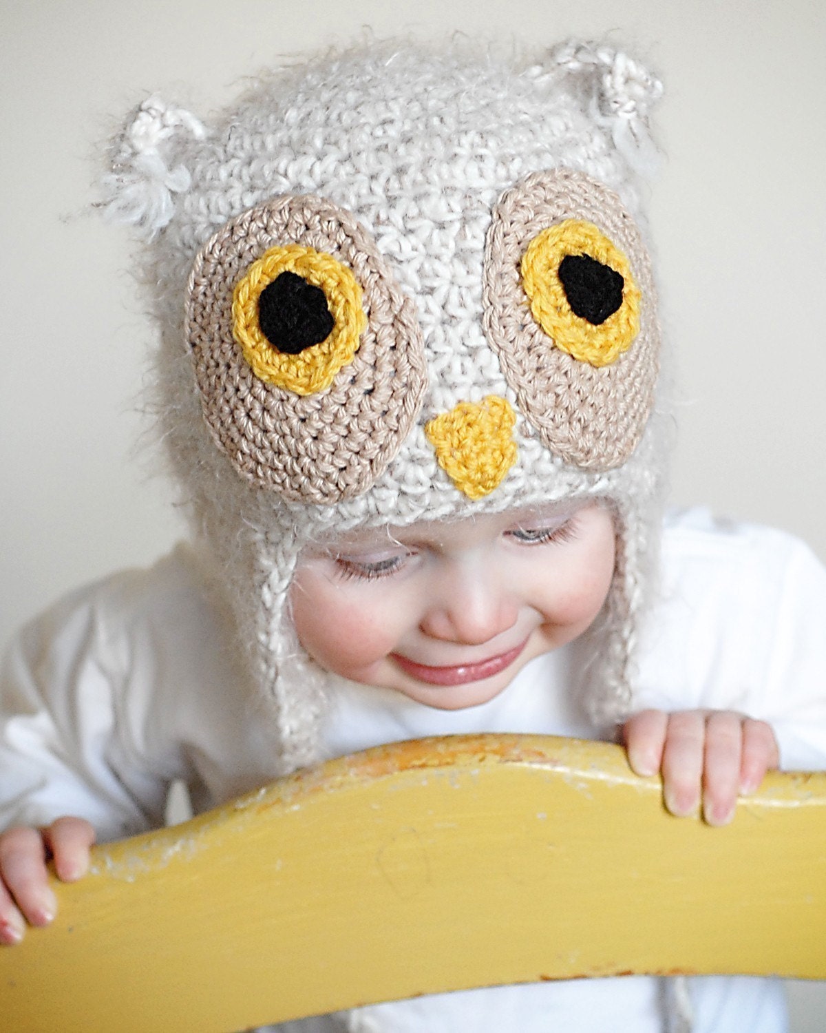 Owl Earflap Hat Pattern (Permission to sell all finished products)
