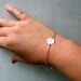 Personalized Silver Bracelet, Silver Bangle Bracelet, Monogram Bracelet, Customized Initial Charm Bracelet, Custom Bracelet, Custom Jewelry