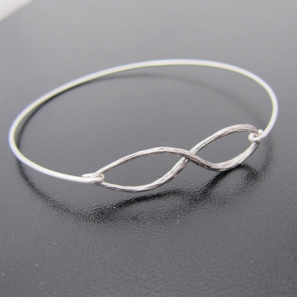 Infinity Bangle Bracelet, Silver Infinity Bracelet, Infinity Jewelry, Infinite,Silver Jewlery, Silver Bracelet, Infinity Friendship Bracelet