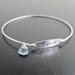 Something Blue, Wedding Jewelry, Personalized Wedding Gift, Something Blue Bracelet, Bridal Jewelry, Bridal Gift, Wedding Date Bracelet