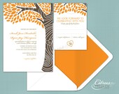 Tree Custom Initials Wedding Invitation/ DIY PDF Printable