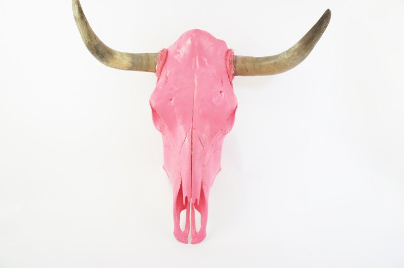 pink cow skull SALE PRICE