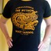 Vintage shirt - Python Roller coaster snake Busch Gardens black ringer tee - size small/XS