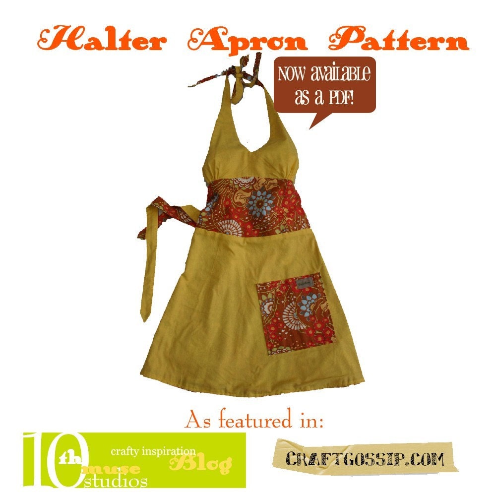 Reversible halter apron pattern pdf