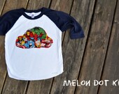 superhero shirts: mavel comics raglan t shirt