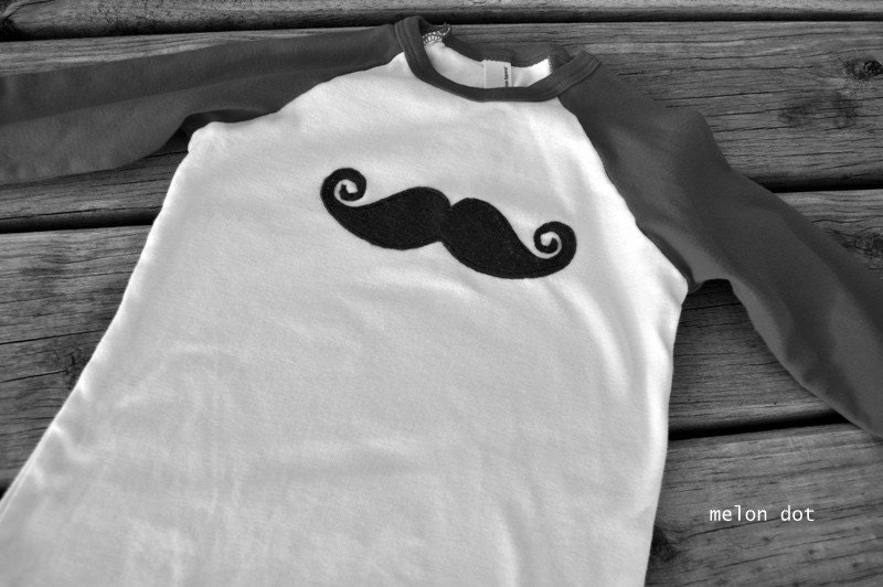 little man mustache tee or onesie