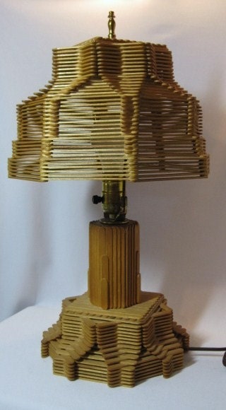 Popsicle Stick Lamp