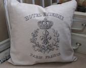 Hotel Etienne french pillow cover 20"x20" natural