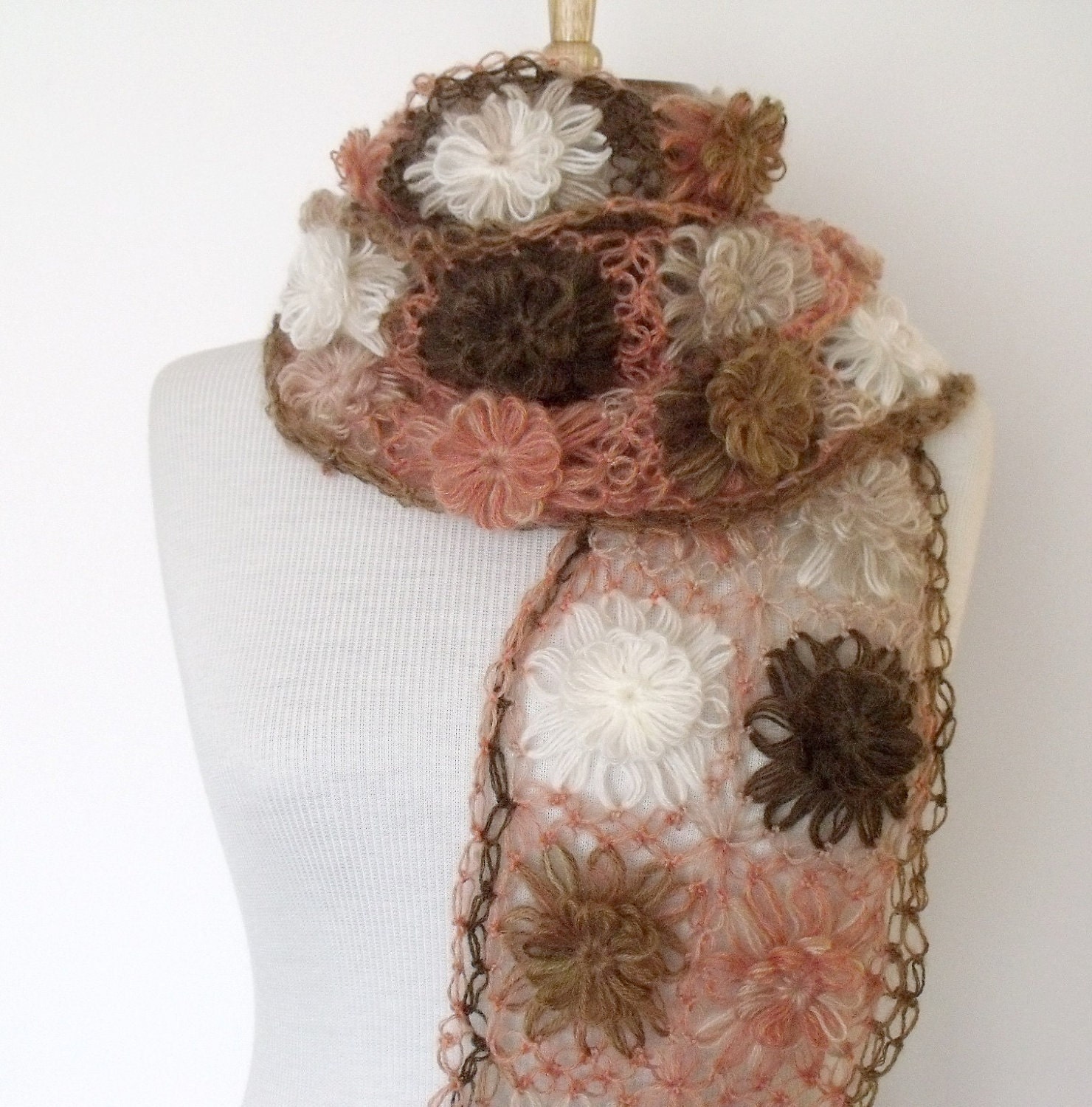 Sale...Sale...New Clove-Pink Mohair Scarf - Ready for shipping-Fall Fashion-2012 Winter Trend-For Gift women her
