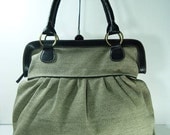 TOTE BAGS Olive Green Handbags, Diaper bag,  Women handbag, Travel bag, School bag