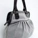 Soft Gray Color Sackcloth Handbag