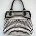 Handbag, Diaper bag,  Women bag, Travel bag, Black white denim