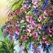 ROSEFALL, 40 x30 original floral painting on a wrap around canvas, NO FRAMING needed...