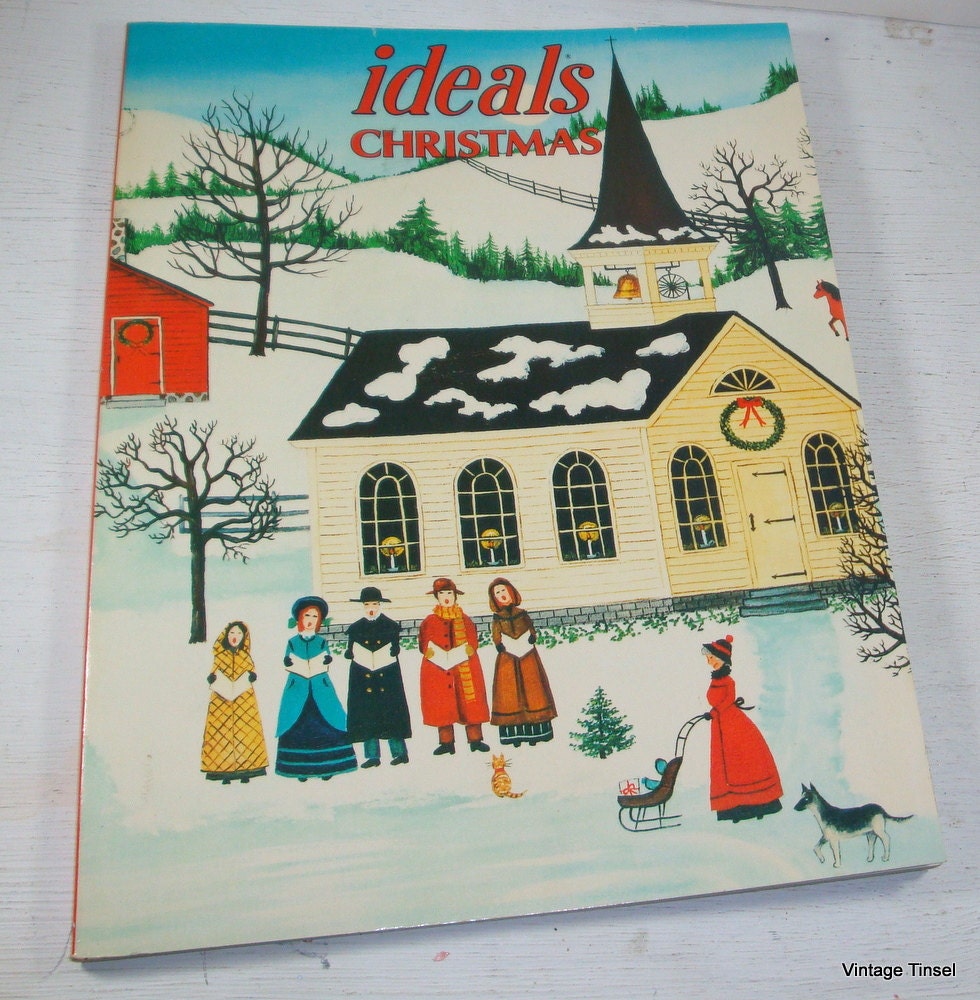 Vintage Christmas Ideals Magazine / Folk Art by VintageTinsel