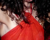 gauze halter dress