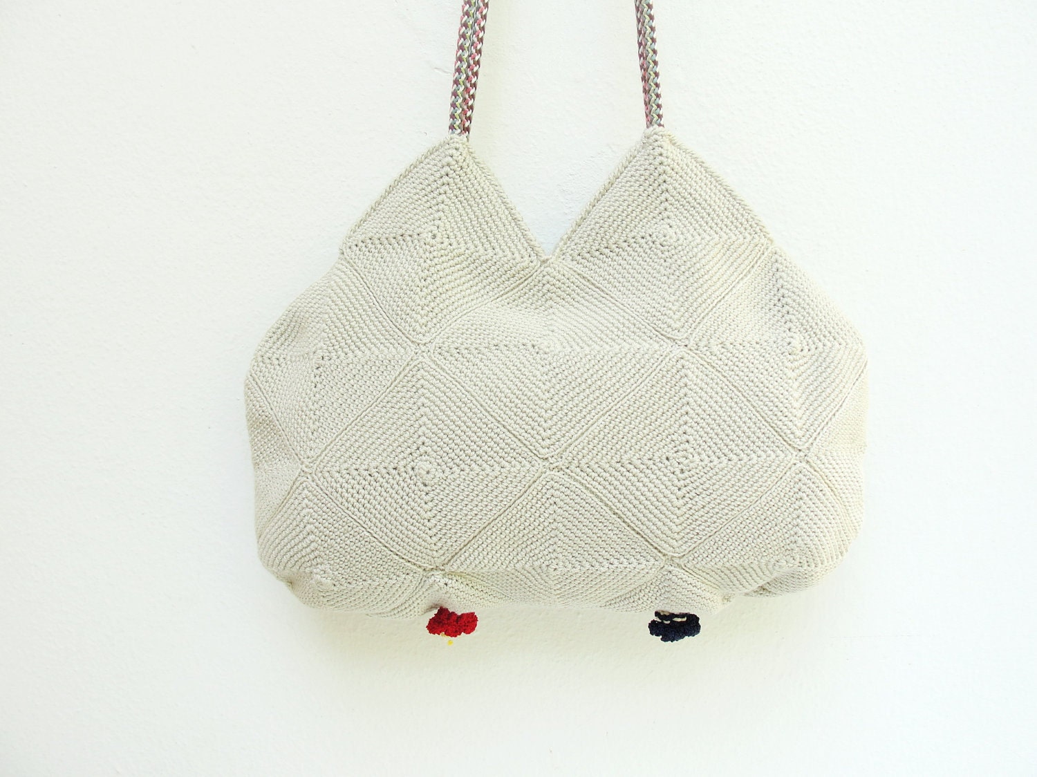 Campanula - Crochetted Bamboo Flower Bag