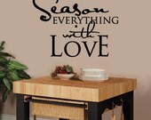 Wall Decal Season Everything With Love - Vinyl Wall Decal