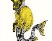 Elsie The Sea Goat Wonder (Capricorn) Limited-Ed. Screen Print
