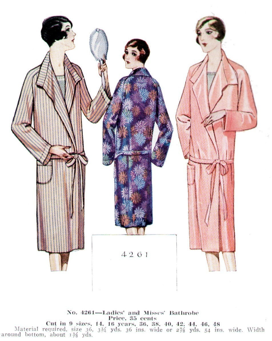 Vintage Deco-Era McCall's PATTERN Counter book on CD 1930 Ladies' Section/Kimonos/Nurse Uniforms/Lingerie/PJs/Evening Gowns/Paris Chic