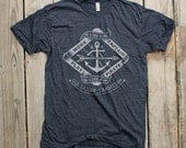 Play like a Pirate - Mens/Unisex Heather Black T-shirt