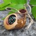 Wood Compass - Handmade from a Rustic Cedar Wood Tree Branch - Pocket Survival for Hiking, Camping, Outdoor, Gift for Nature Lover, Ornament
