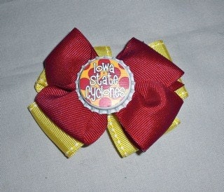 Iowa State Bottle Cap Bow