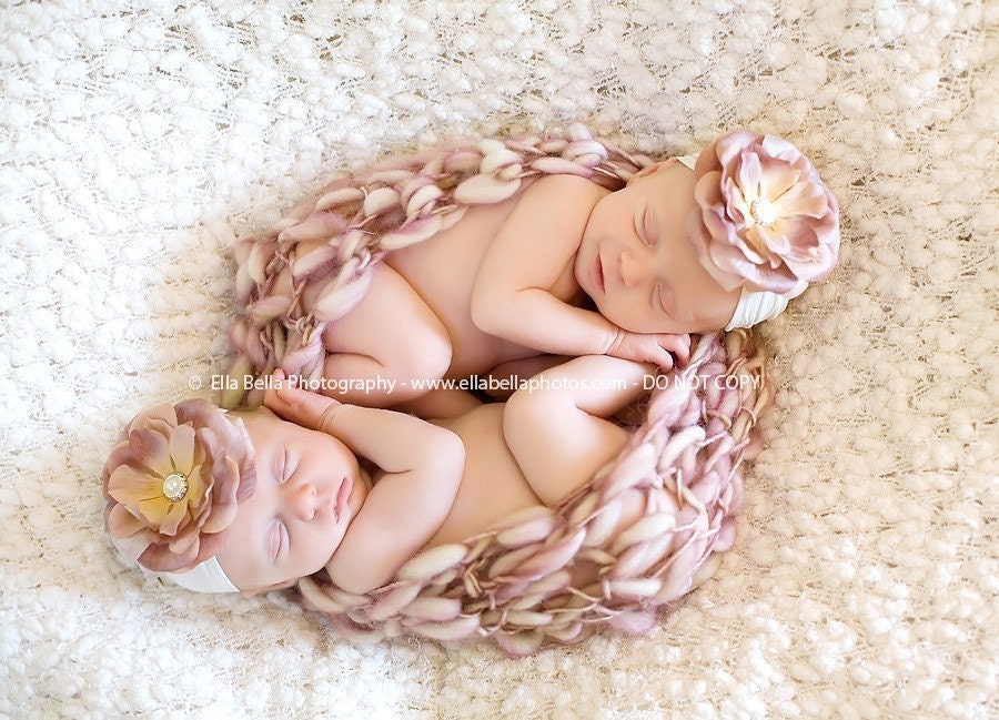 It's FINALLY Back...VERY FEW LEFT...The Beverly- Purple with Silver Hues Flower Headband with Large Fashion Button Pearl and Rhinestone Center on White Black or Cream Nylon- Perfect for Newborns Infants and Toddlers through age 3/4