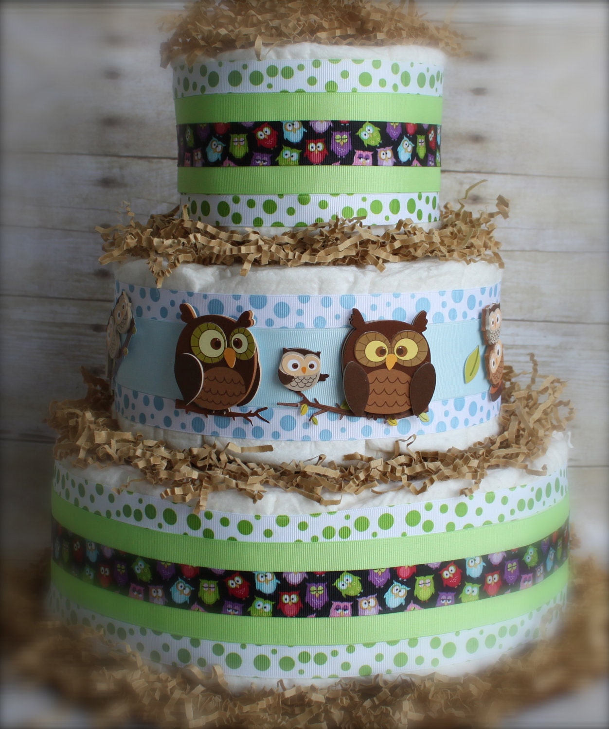 Whooo's That Baby Boy Cake