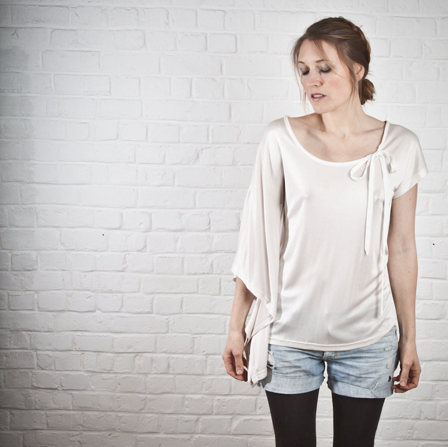 The Stinson asymmetric top, Party Top, asymmetric silky shiny soft cool, Bohemian, Boho, Hippie