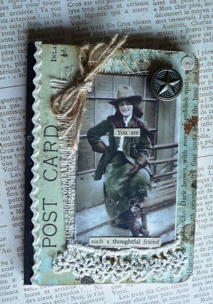Vintage Cowgirl Pocket Journal