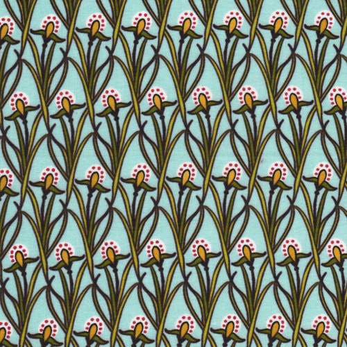 English Plantain from Across the Pond  - Cloud9 Organic fabrics  - SPECIAL PRICE on ONE Yard Cuts
