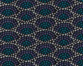 Fan in Black from Premier Lord by Dan Bennett - SPECIAL PRICE on ONE yard cuts