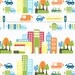 City Streets in White by Jamie Wood from Clothworks - Fat Quarter