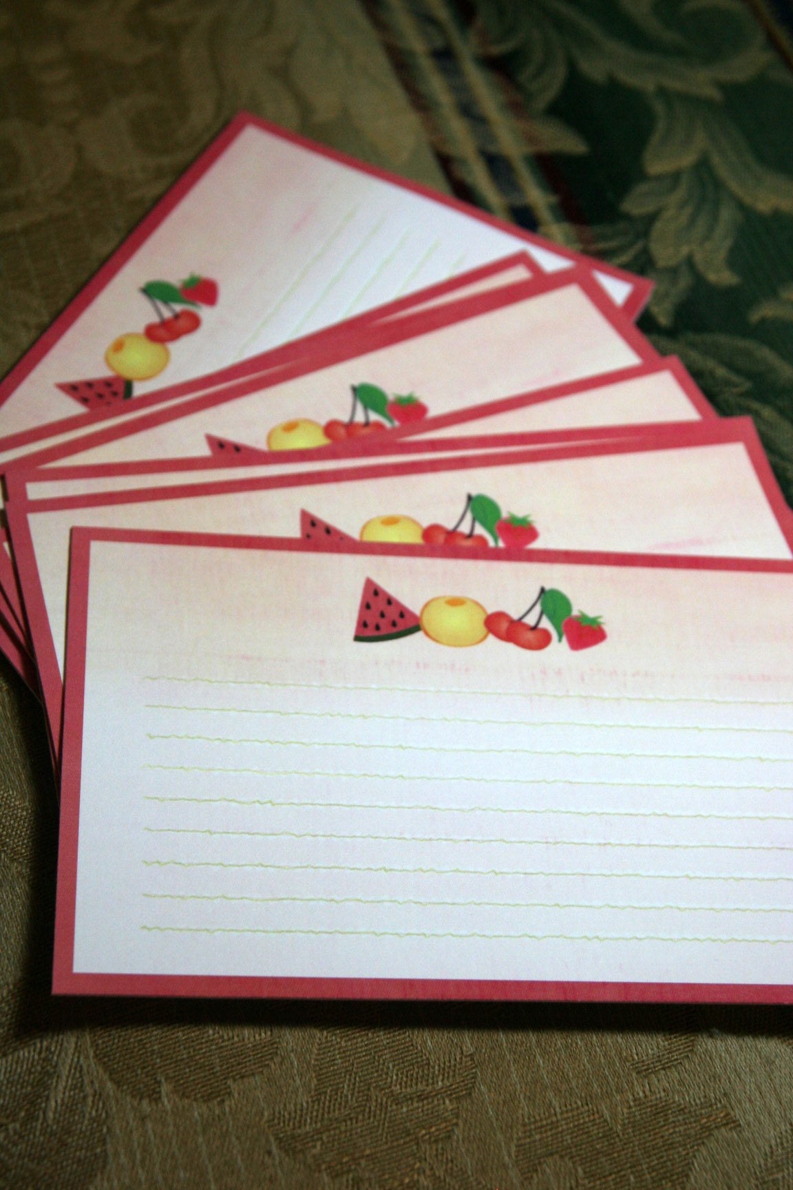 Pretty Fruits - Notecards (Set of 10)
