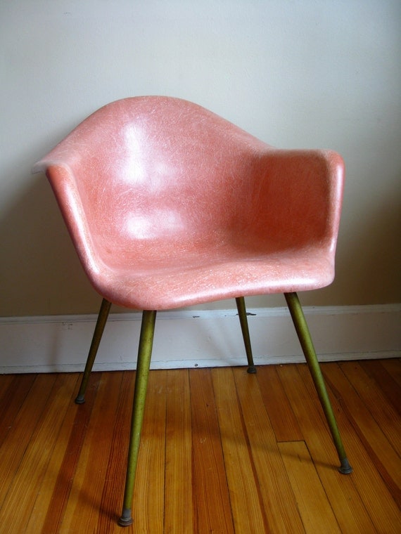 RESERVED for A.  Vintage Mid Century Modern Chromcraft Tulip Chair.