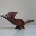 Mid Century Wooden Bird.  Vintage Home Decor.