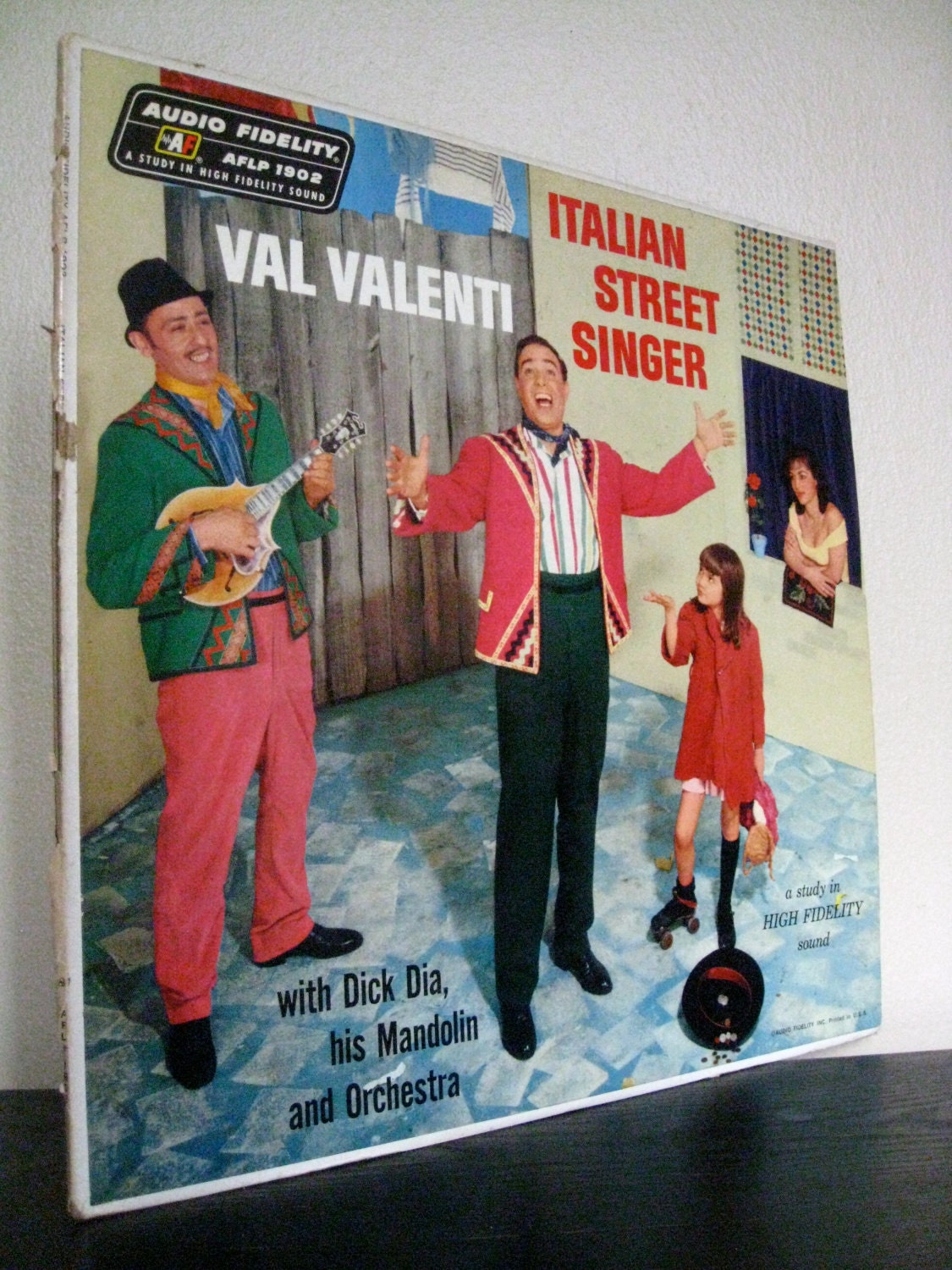 Vintage Val Valenti Italian Street Singer  Album.