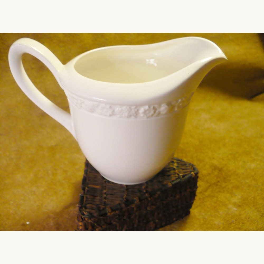Hedge Rose Ivory Vintage Creamer by Wedgwood