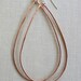 Extra Large Copper Hoop Earrings with Sterling Silver Handmade Jewelry