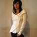 Sandmaiden organic cotton pointelle knit circle wrap with kilt pin - made to measure