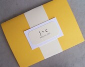 Divine Yellow Pocketfold Invitation Set