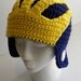 CROCHET PATTERN Michigan Wolverines Helmet Hat w/permission to sell finished items