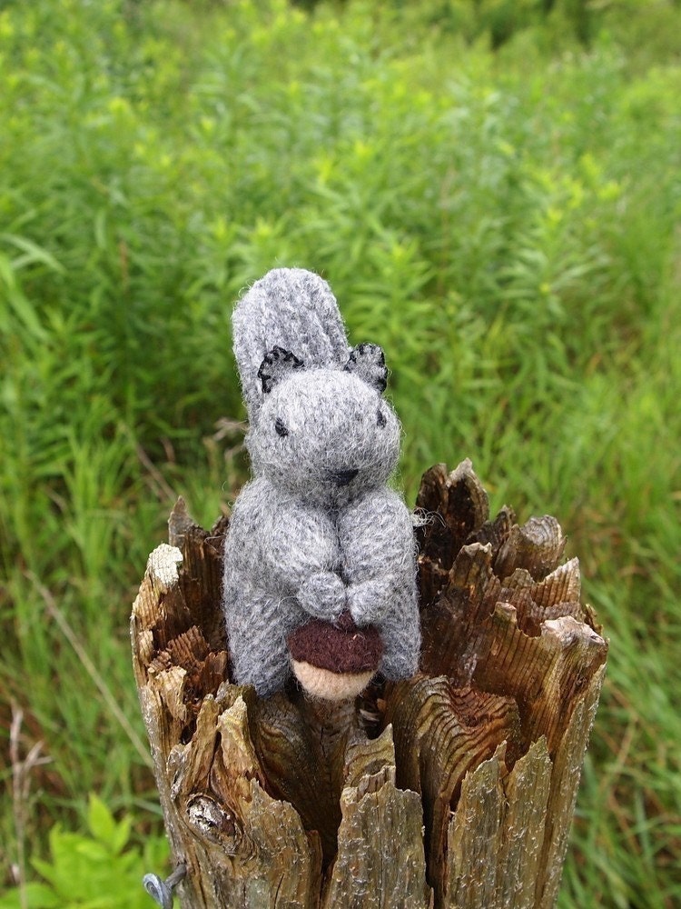 Toy Squirrel, waldorf toy, natural eco friendly plush stuffed animal