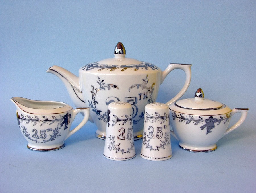 Vintage Lefton 25th Anniversary China Sets