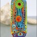 Garden of Fantasy - Lampwork Glass in turquoise, yellow, coral, green and red by Michou Pascale Anderson