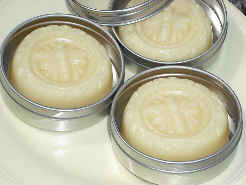 FREE SHIPPING -Shea Butter/Cocoa Butter "Honey Almond" Scented Body  Bar / Lotion Bar / Solid Lotion