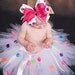 Polka Dot Birthday Party Tutu size 6-12 months  OTHER SIZES AVAILABLE UPON REQUEST