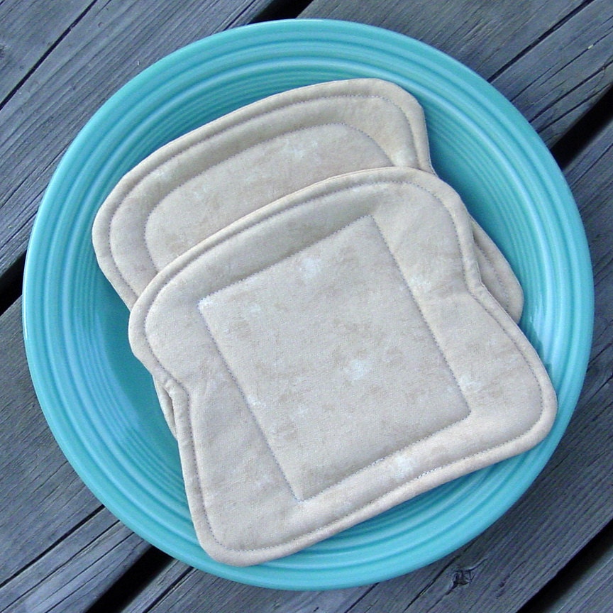 Zombie Brain Sandwich Pot Holders - Insulated - Unique - Silly - Novelty