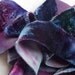 1 1/4 Inch Hand Dyed Silk Velvet Bias Cut Ribbons Mermaids Delight
