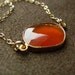 SALE Warm Carnelian Vermeil and Gold Filled Suspension Necklace SALE 14kt